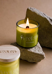 Oliveoil Candle, Rose Geranium 200g