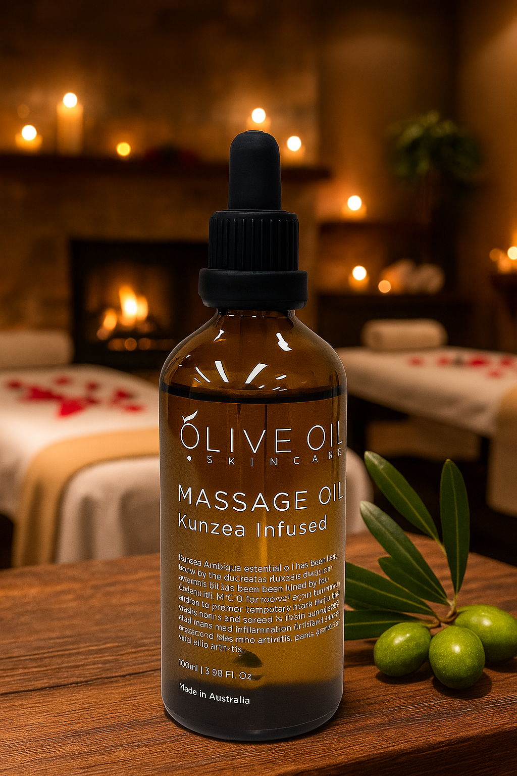 Massage Oil, 100ml- Kunzea Ambigua Infused.