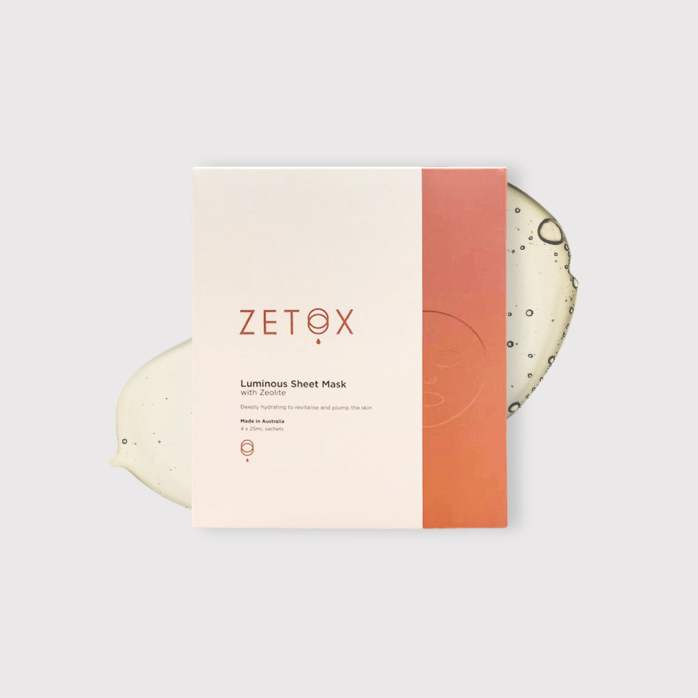 Zetox Luminous Sheet Mask 4 piece box set Special at $19.99(Was $39.99) while stock last