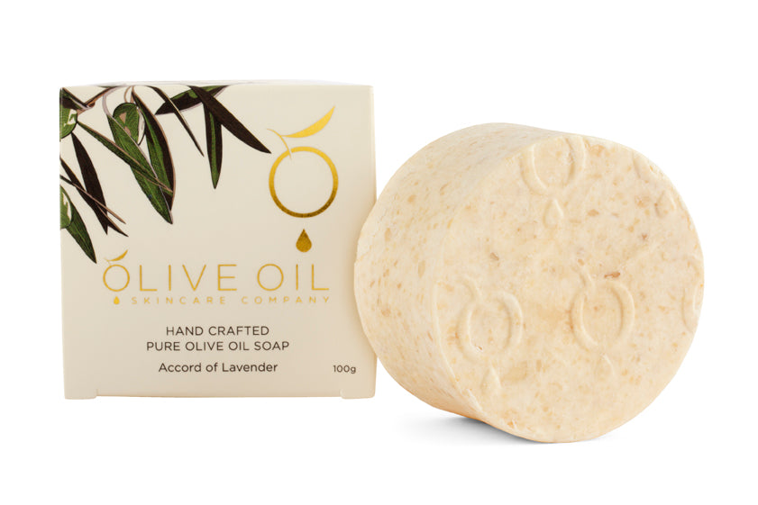 Olive Oil Soap, All-Natural , Lavender, 100g