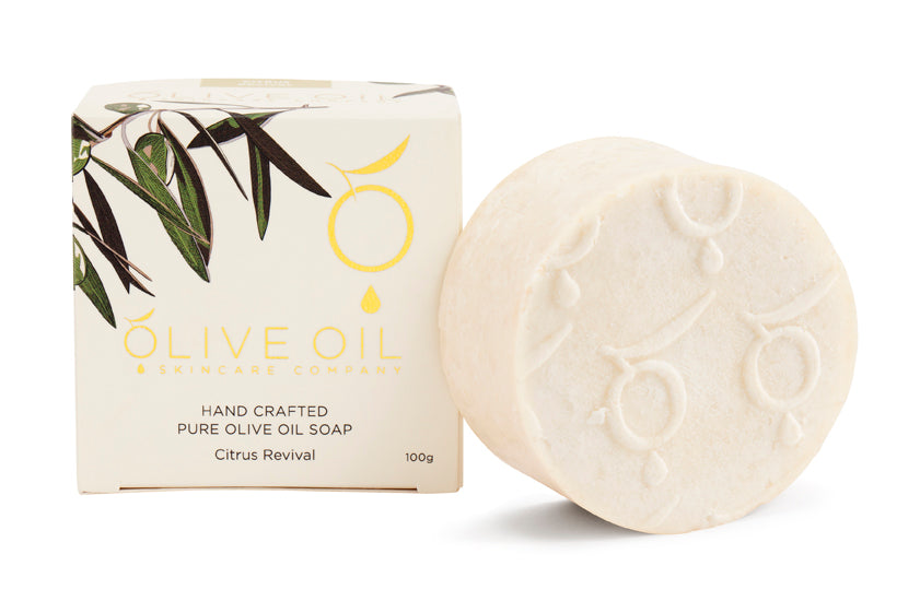 Olive Oil Soap,  All-Natural ,Citrus Revival, 100g