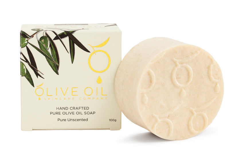 Olive Oil Soap, All-Natural, Unscented, 100g